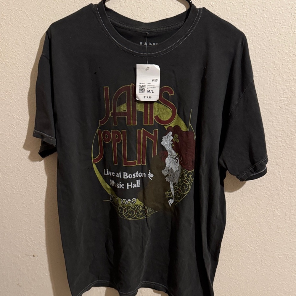 Forever 21 Janis Joplin distressed tee